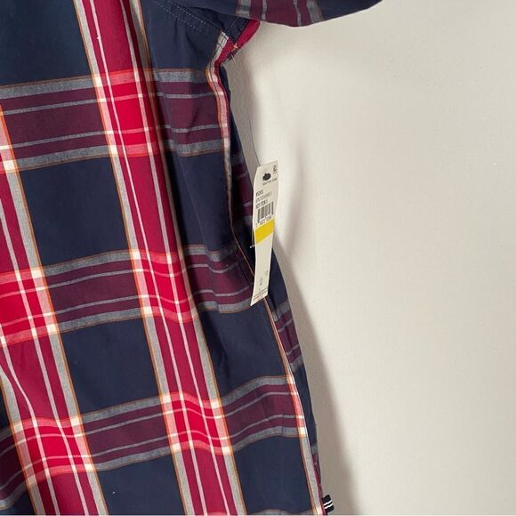 Nautica Men’s Plaid Long Sleeve Button Front Shirt M - Picture 2 of 4